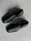 BYBLOS - 1980s MONK LEATHER SHOES