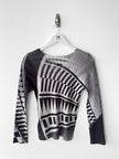 ISSEY MIYAKE - S/S 2015 GEOMETRIC PRINT LONG SLEEVE TOP
