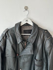 LES MILLÉSIMES DE MARITHÉ & FRANÇOIS GIRBAUD - early 1990s LEATHER BOMBER JACKET