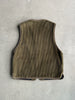 1980s CORDUROY CARGO ZIPPED VEST GILET