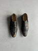 COMME DES GARÇONS - 1990s DISTRESSED LEATHER POINTED SLIP ON SHOES