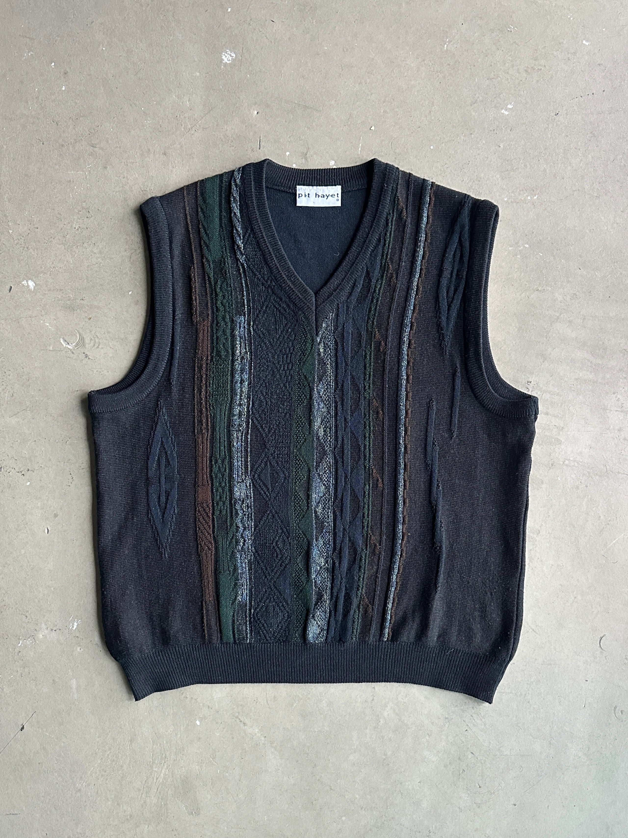 1980s KNIT VEST GILET TOP