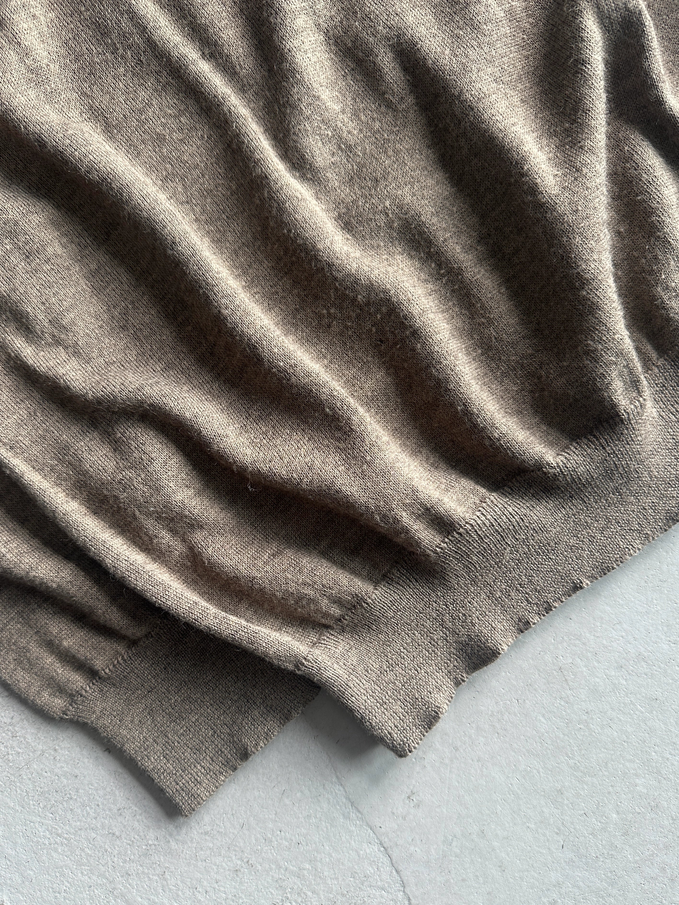 1980s LONG SLEEVE POLO KNIT TOP