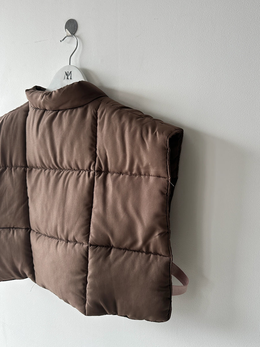 KANSAI YAMAMOTO - late 1990s CROP FIT QUILTED VEST