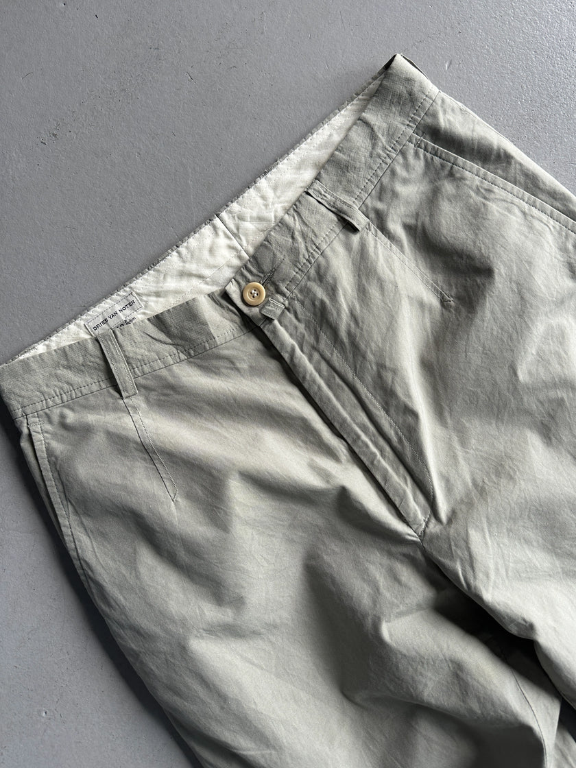 DRIES VAN NOTEN - 1990s STRAIGHT FIT TAILORED TROUSERS