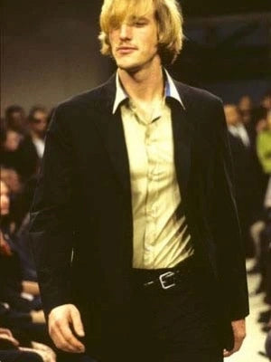 HELMUT LANG - S/S 1996 CONTRASTING COLLAR LONG SLEEVE SHIRT