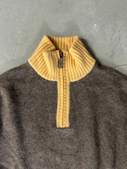 TRUSSARDI- ZIPPED HIGH NECK JUMPER