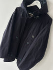 ITALIAN LABEL 1980s WOOL JACKET WITH REMOVABLE ZIPPED HOOD