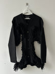 COMME DES GARÇONS - F/W 2023 DECONSTRUCTED CARDIGAN WITH FRINGE