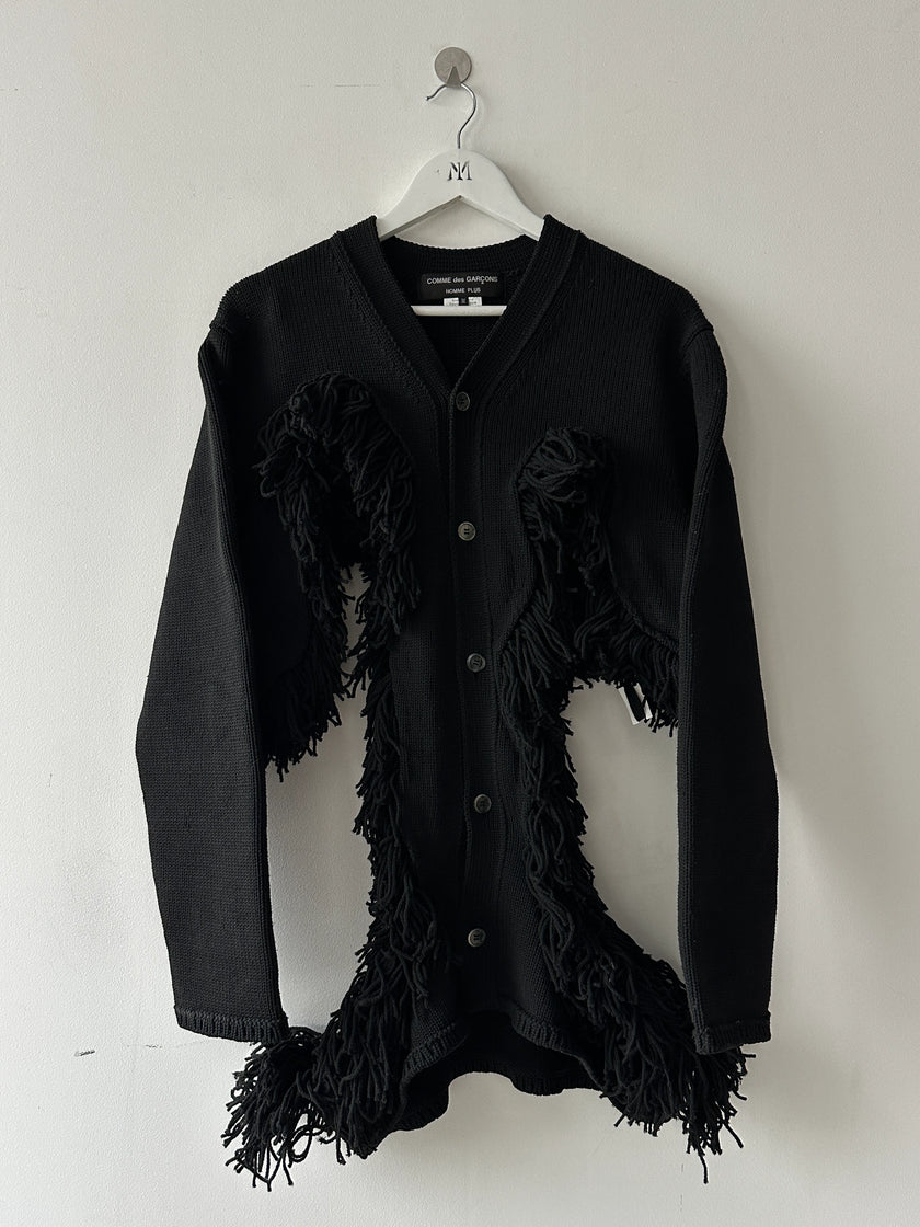 COMME DES GARÇONS - F/W 2023 DECONSTRUCTED CARDIGAN WITH FRINGE