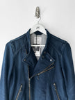TAVERNITI - early 2000s DENIM BIKER JACKET