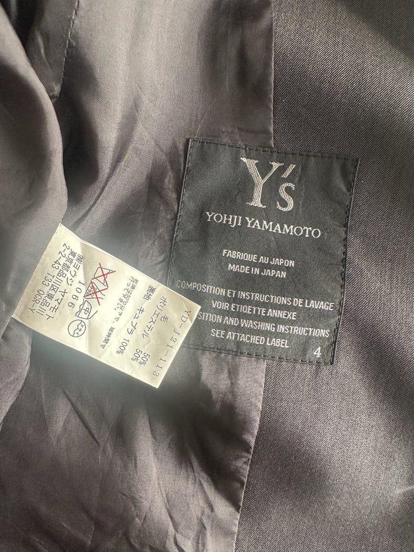YOHJI YAMAMOTO Y's - A/W 2012 SLIT OPENING BLAZER