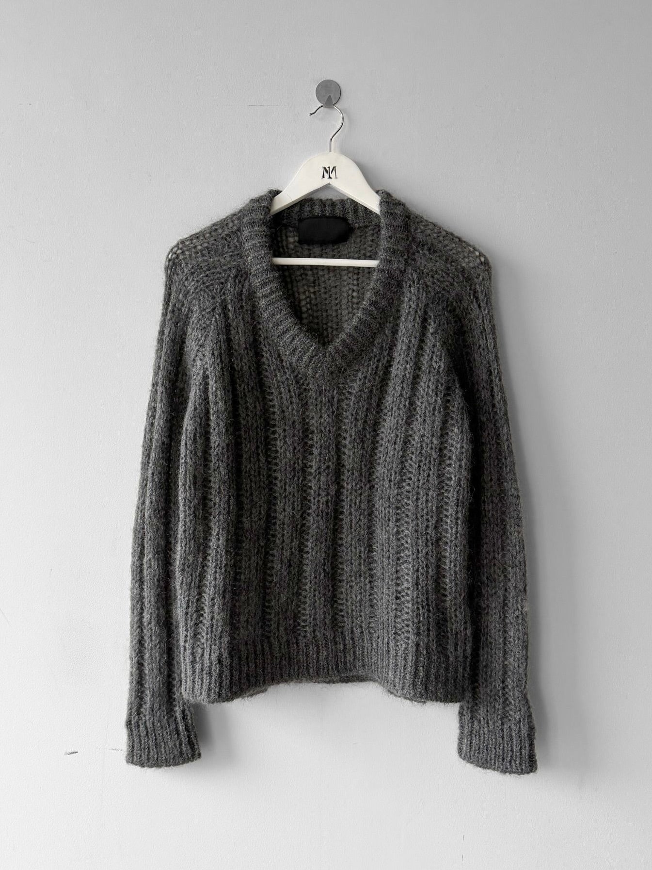 PRADA - A/W 2019 MOHAIR V NECK KNIT JUMPER