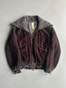 ANTONIO MARRAS - early 2000s VELVET FUNNEL NECK BOMBER JACKET