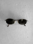 GIORGIO ARMANI -  1990s RIMLESS OVAL SUNGLASSES
