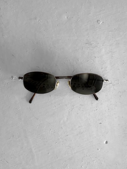 GIORGIO ARMANI -  1990s RIMLESS OVAL SUNGLASSES