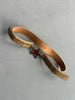 ANDREW MACKENZIE - 2000s STAR BUCKLE LOGO LEATHER BELT