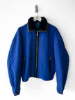 ISTANTE by GIANNI VERSACE - early 1990s CROP FIT BOMBER JACKET WITH CONTRASTING PLUSH COLLAR