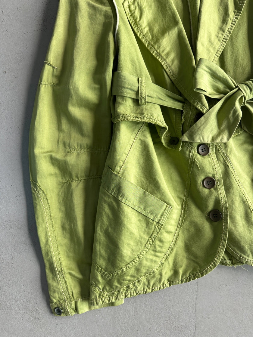 MARITHÉ + FRANÇOIS GIRBAUD - S/S 2006 TIE FRONT COTTON BLAZER