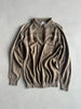 1980s LONG SLEEVE POLO KNIT TOP