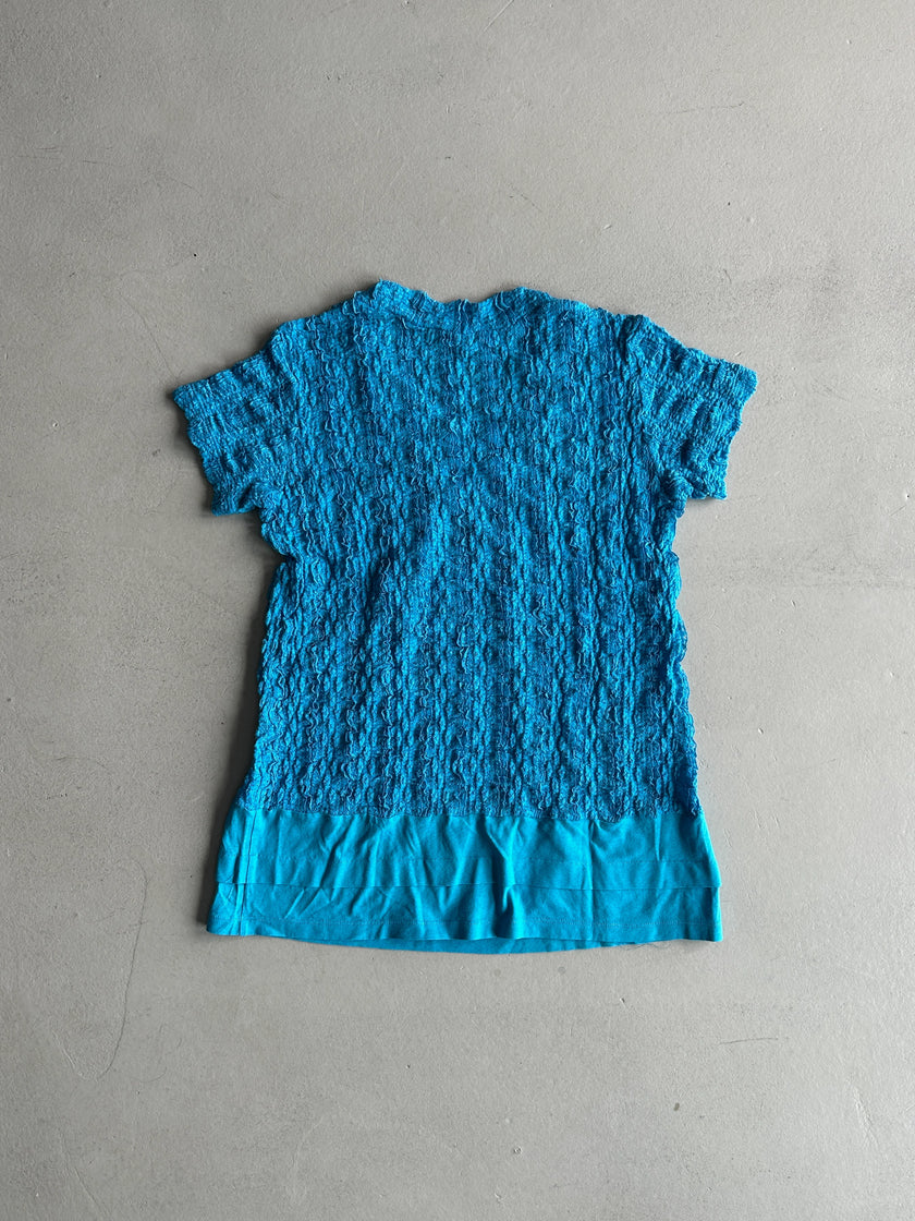 ISSEY MIYAKE HaaT - S/S 2001 LAYERED RUCHED T-SHIRT