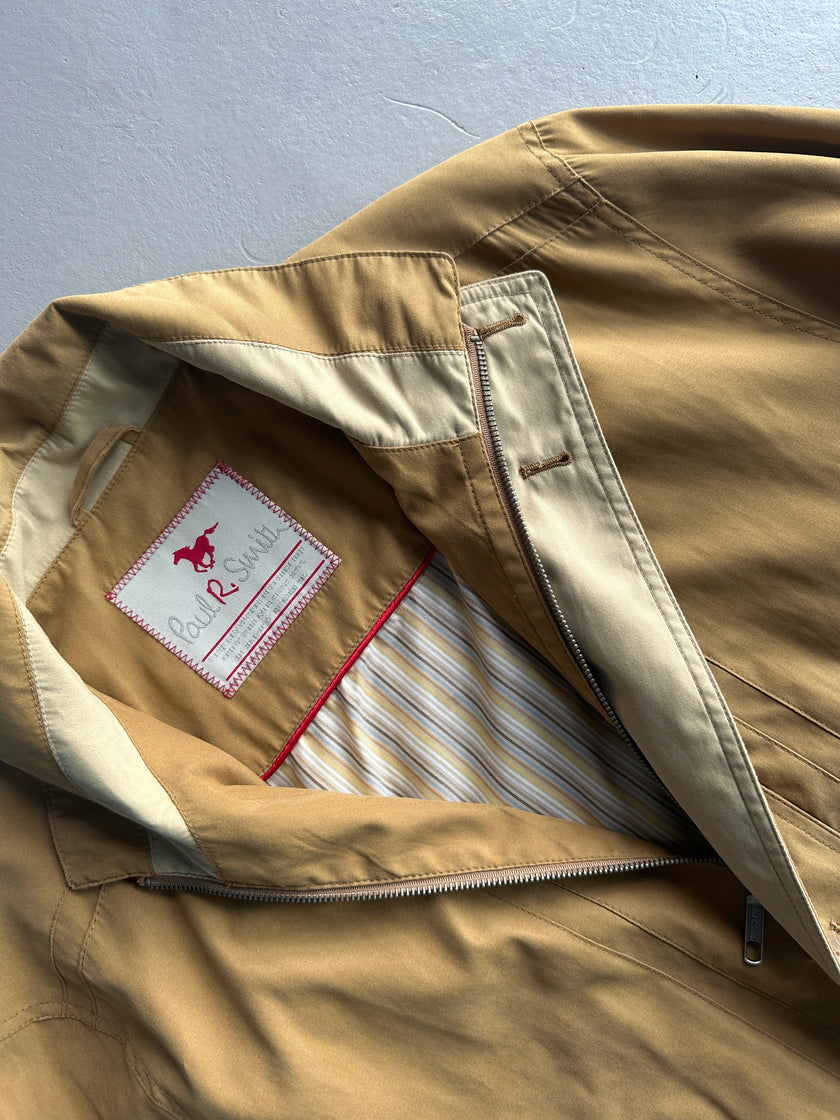 PAUL SMITH - 1990s FUNNEL NECK LIGHT BOMBER JACKET