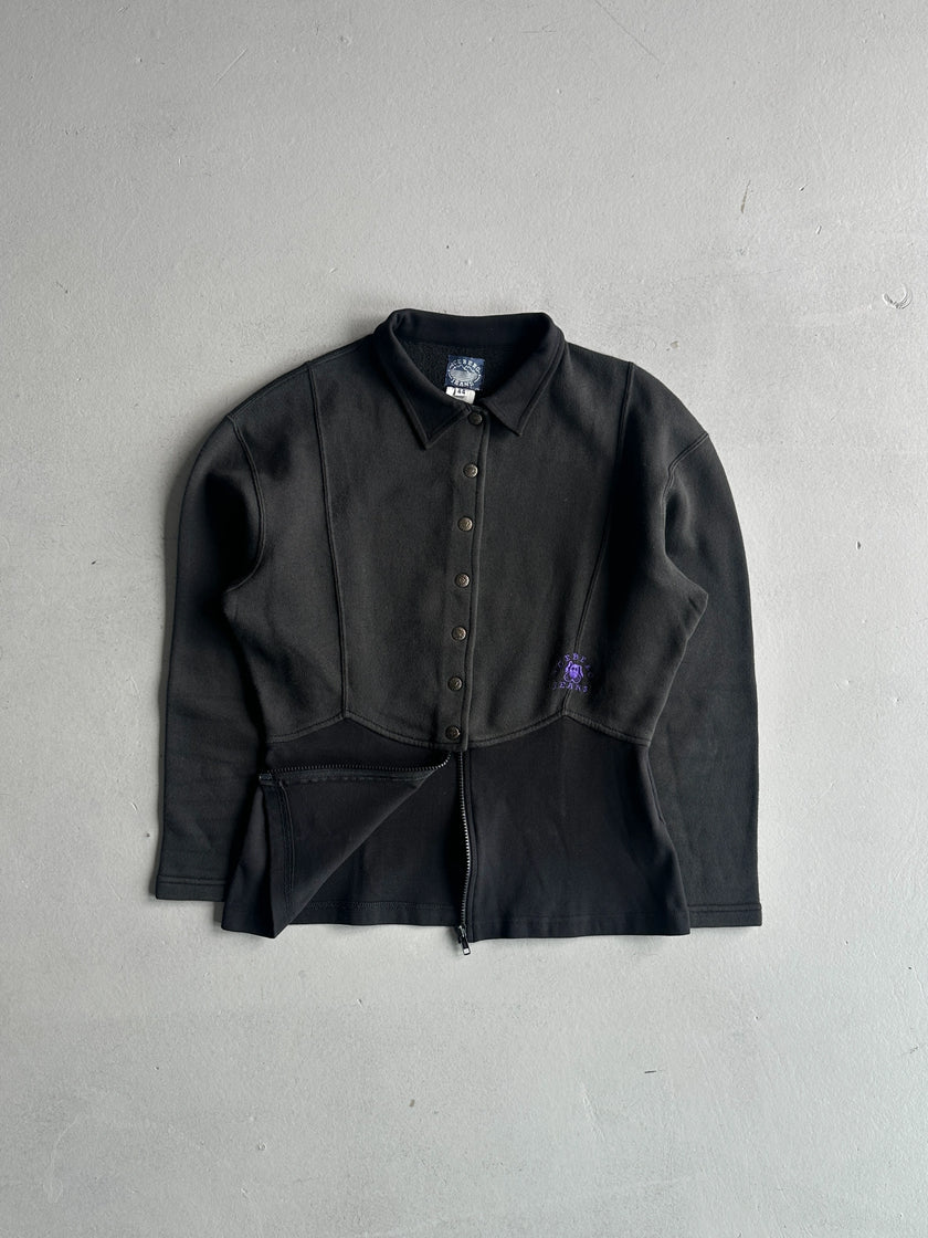 ICEBERG - 1990s PANELED FITTED WAIST SWEATER CARDIGAN