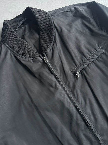 MARNI - early 2000s COATED COAT WITH KNIT COLLAR AND CUFFS