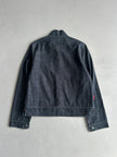 COP COPINE - 2000s CROP FIT DENIM JACKET WITH ROUND POCKETS