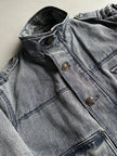 ARMANI JEANS - early 1990s WOOL LINING DENIM BOMBER JACKET