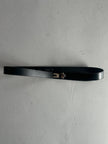 GIANFRANCO FERRÉ - early 2000s LEATHER BELT WITH HOOK BUCKLE DETAIL
