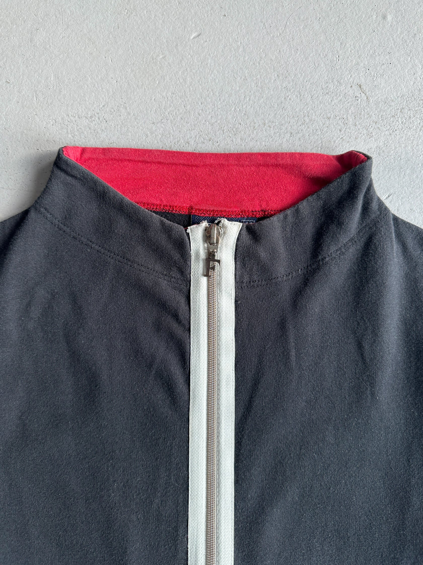 GIANFRANCO FERRÉ - 1990s BOTTLE NECK TRIPLE ZIP SWEATER