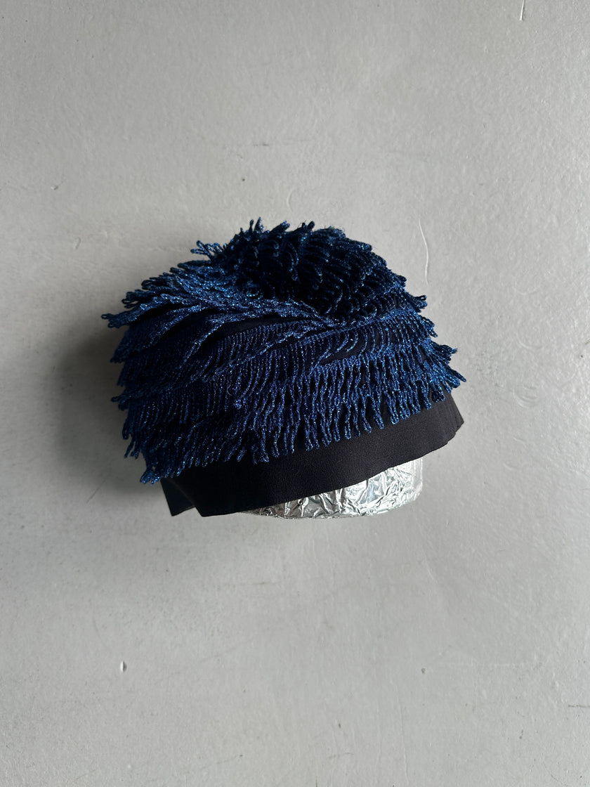 GIORGIO ARMANI - F/W 2018 SHIMMERING LOOPED FRINGE HAT
