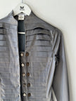 ITALIAN LABEL 1990 SATIN BUTTONED BLOUSE