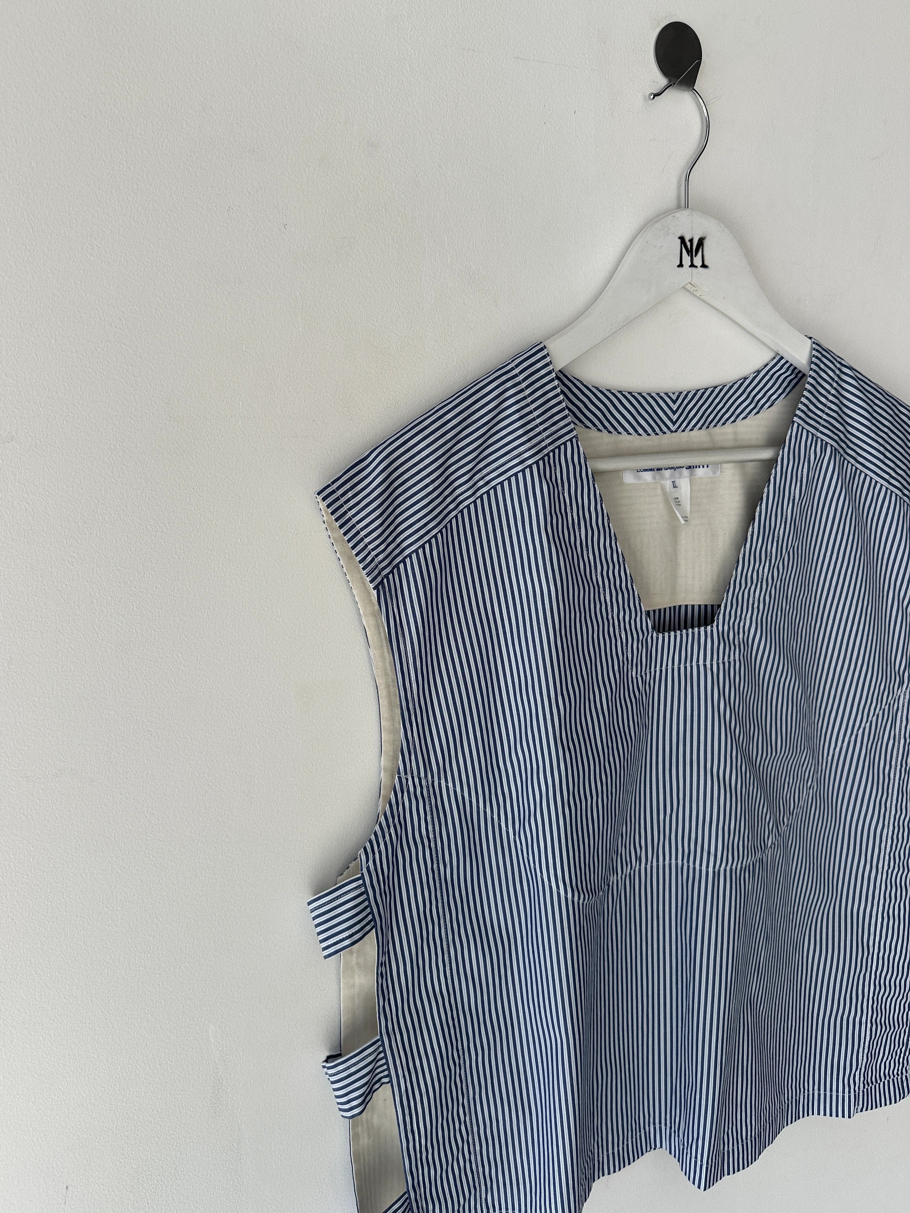 COMME DES GARÇONS - S/S 2024 CROP FIT STRIPED VEST