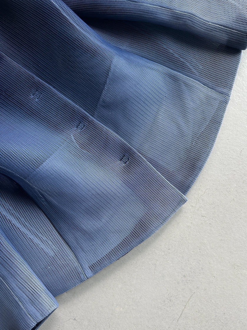 ARMANI COLLEZIONI - S/S 2015 GRADIENT BLUE STRUCTURED MESH JACKET