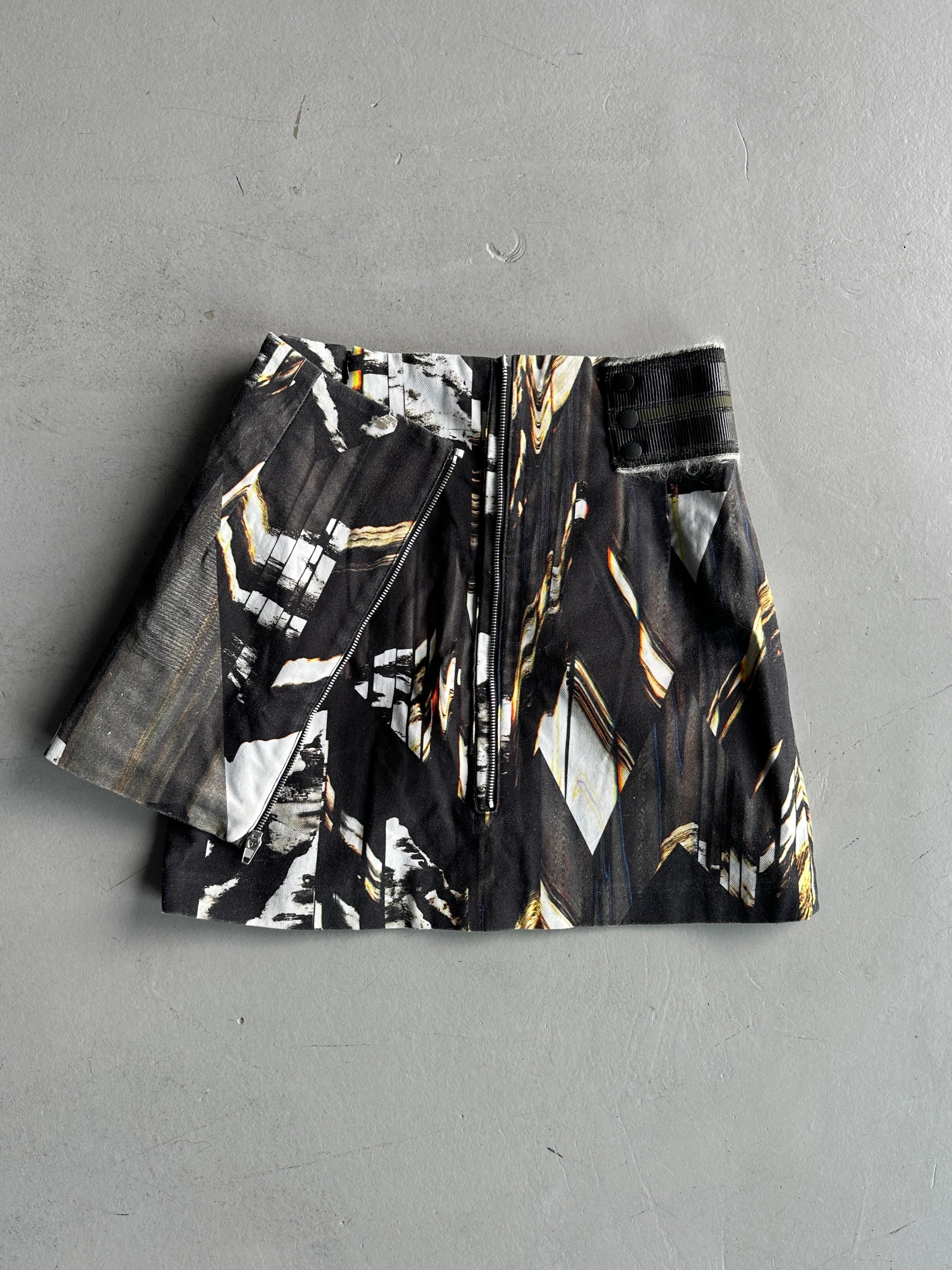 KENZO - F/W 2014 ZIPPED PANEL MINI SKIRT