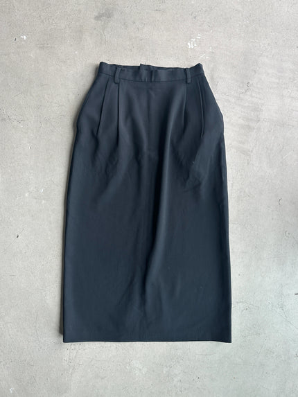 YOHJI YAMAMOTO Y's -  A/W 1994 FRONT PLEATS MIDI LENGTH SKIRT