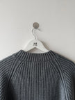 DANIELE ALESSANDRINI - early 2000s WRAP FRONT HEAVY KINT CREW NECK JUMPER