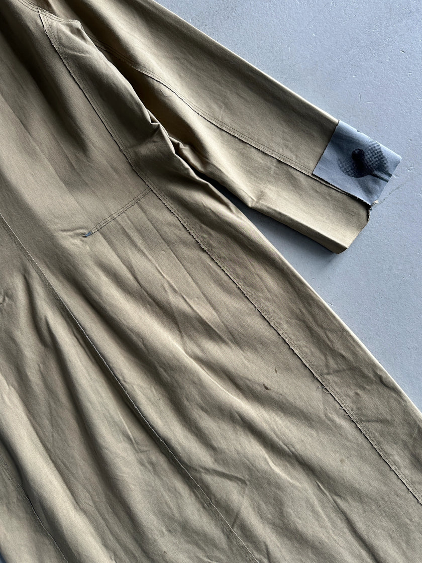 DIESEL - 1990s DECONSTRUCTED COAT WITH RAW EDGES