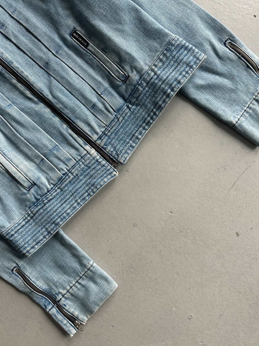 VERSACE JEANS COUTURE - 2000s CROP FIT DENIM JACKET