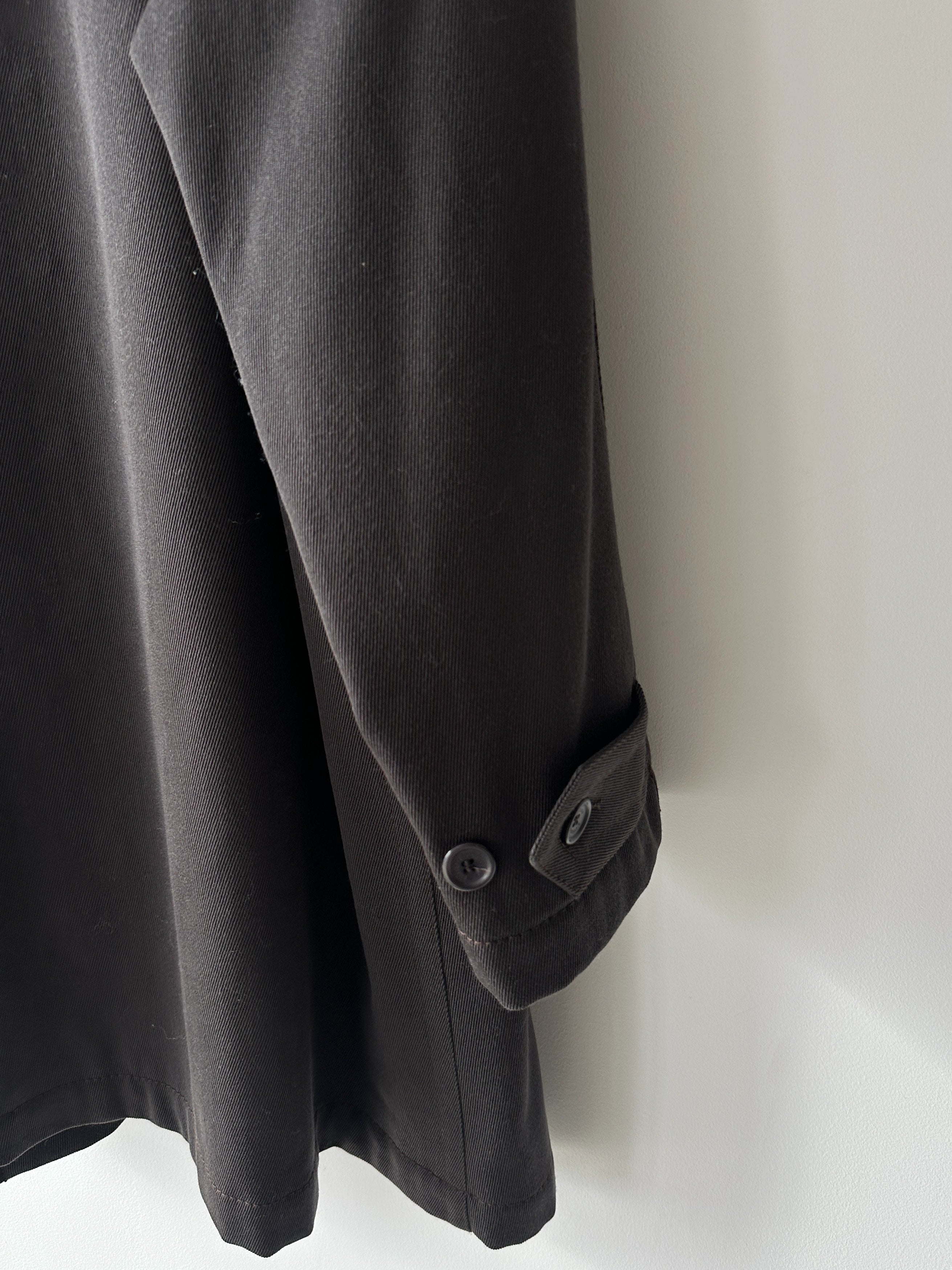 GIANFRANCO FERRÉ - 1990s DROPPED SHOULDERS FUNNEL NECK COAT