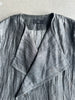 YOHJI YAMAMOTO Y's - S/S 2010 ASYMMETRICAL FRONT CRINKLED CARDIGAN