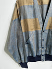 ITALIAN LABEL 1980s LINEN BLOUSON JACKET