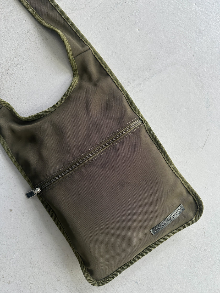 EMPORIO ARMANI - early 2000s RECTANGULAR CROSSBODY BAG