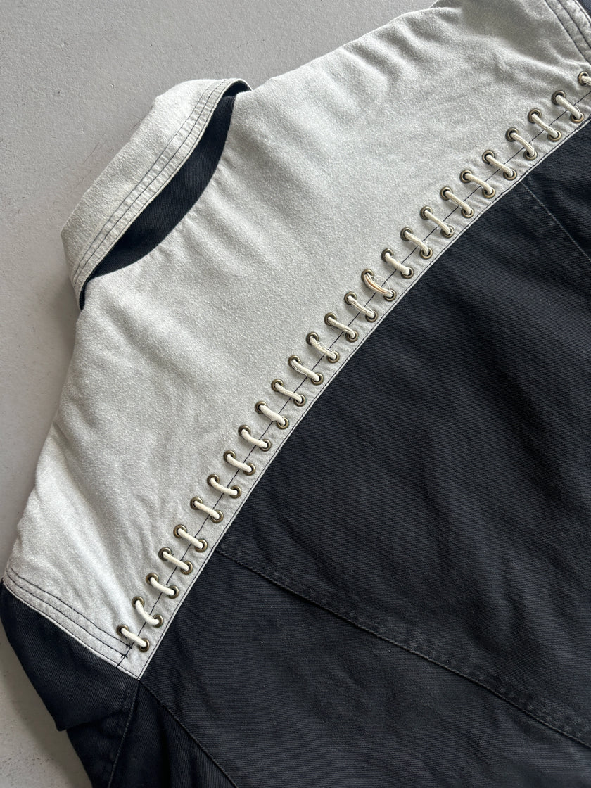 VERSACE - 1980s DENIM BOMBER JACKET