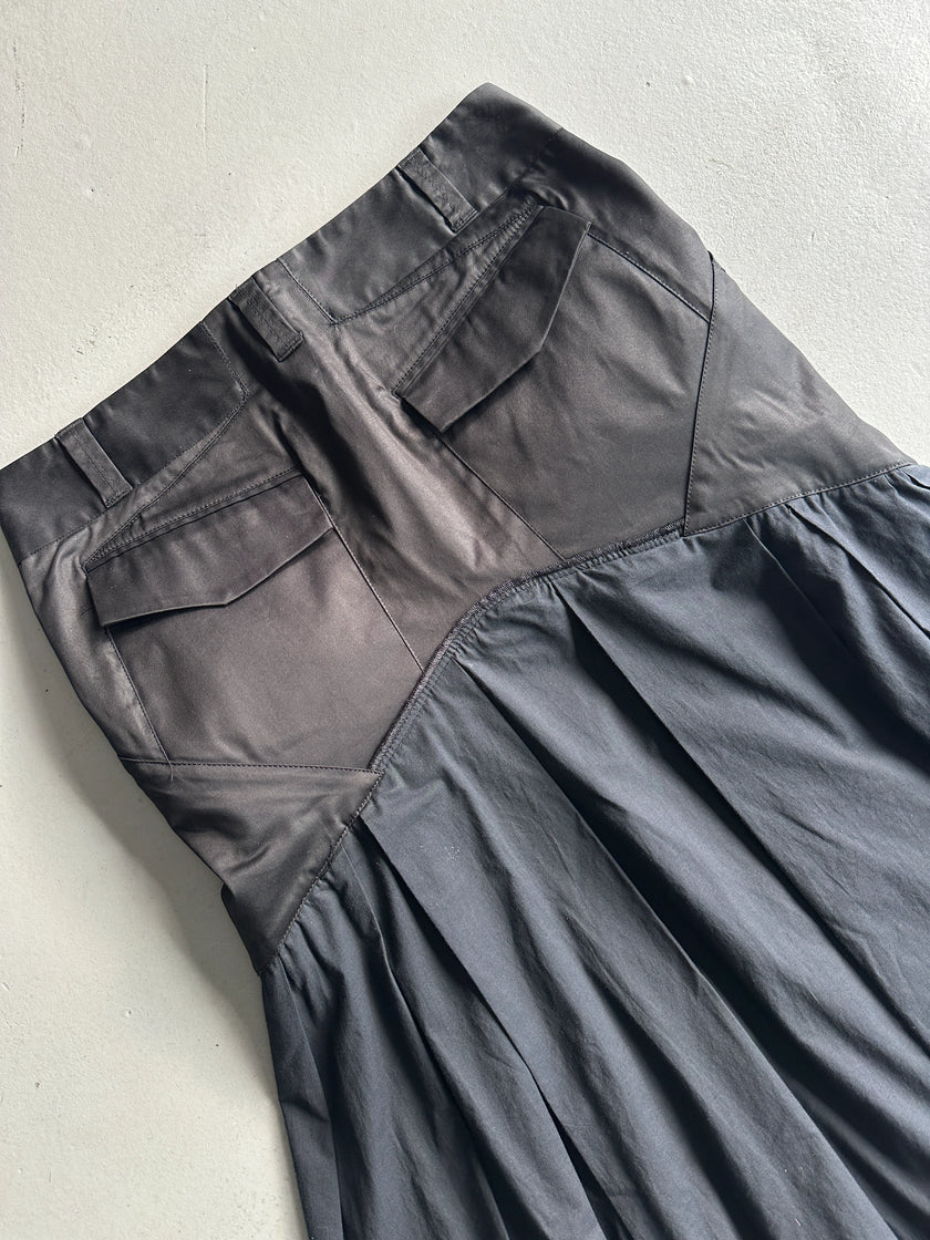 MARITHÉ + FRANÇOIS GIRBAUD - 2000s PANELED PLEATED SKIRT