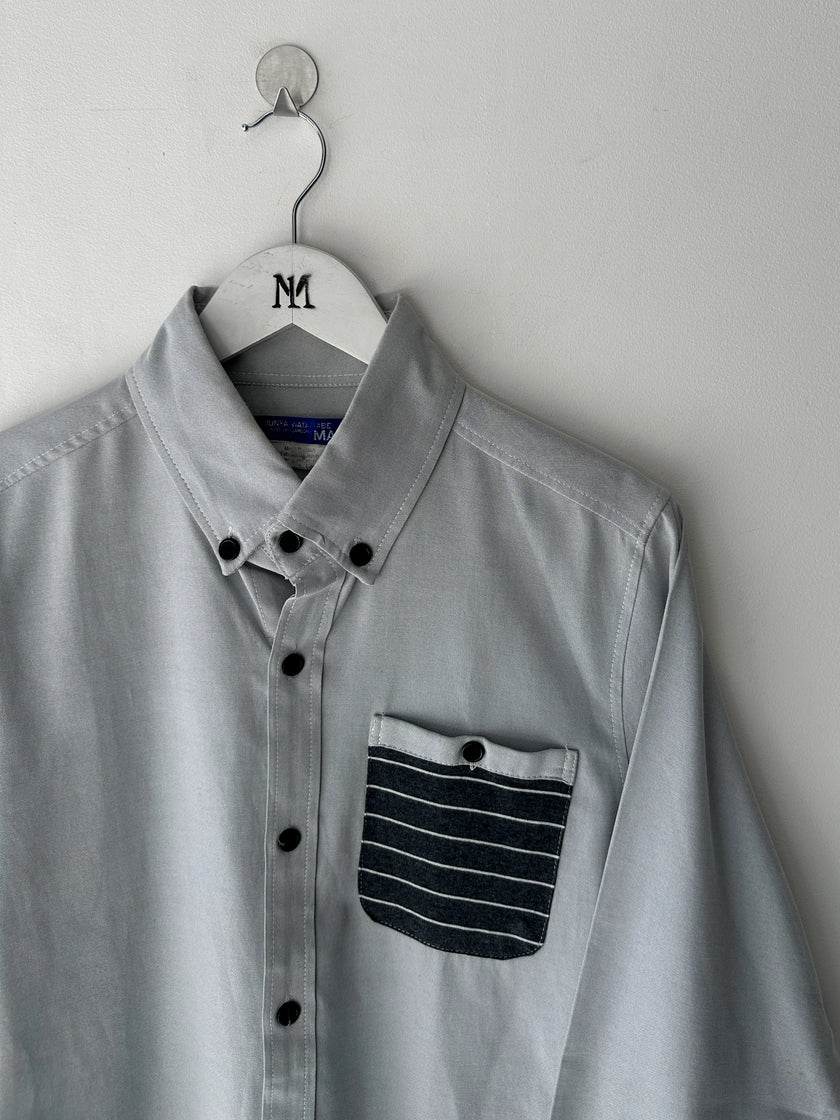 JUNYA WATANABE COMME DES GARÇONS - S/S 2005 CONTRAST BACK PANEL LONG SLEEVE SHIRT