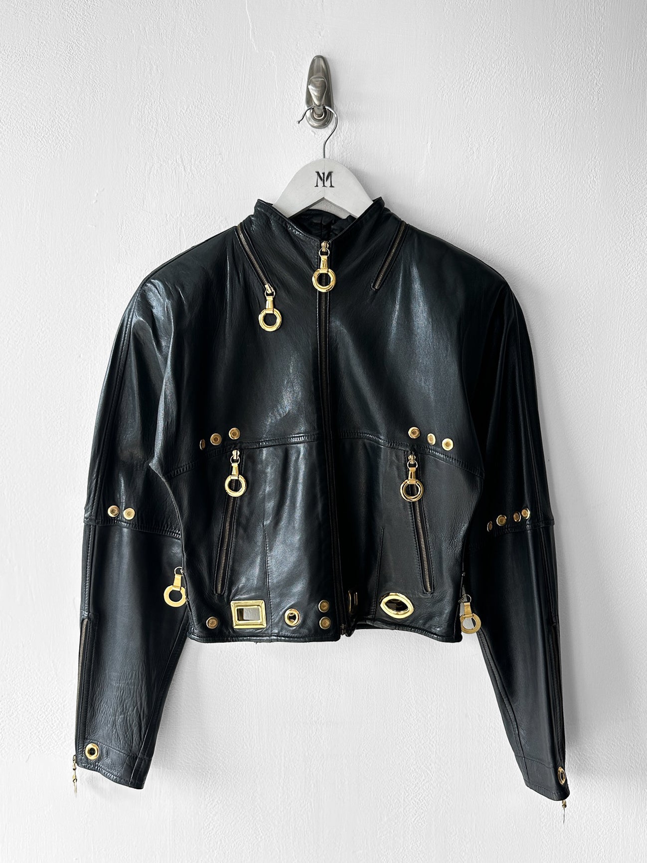 LA MATTA - early 1990s BOXY FIT LEATHER JACKET