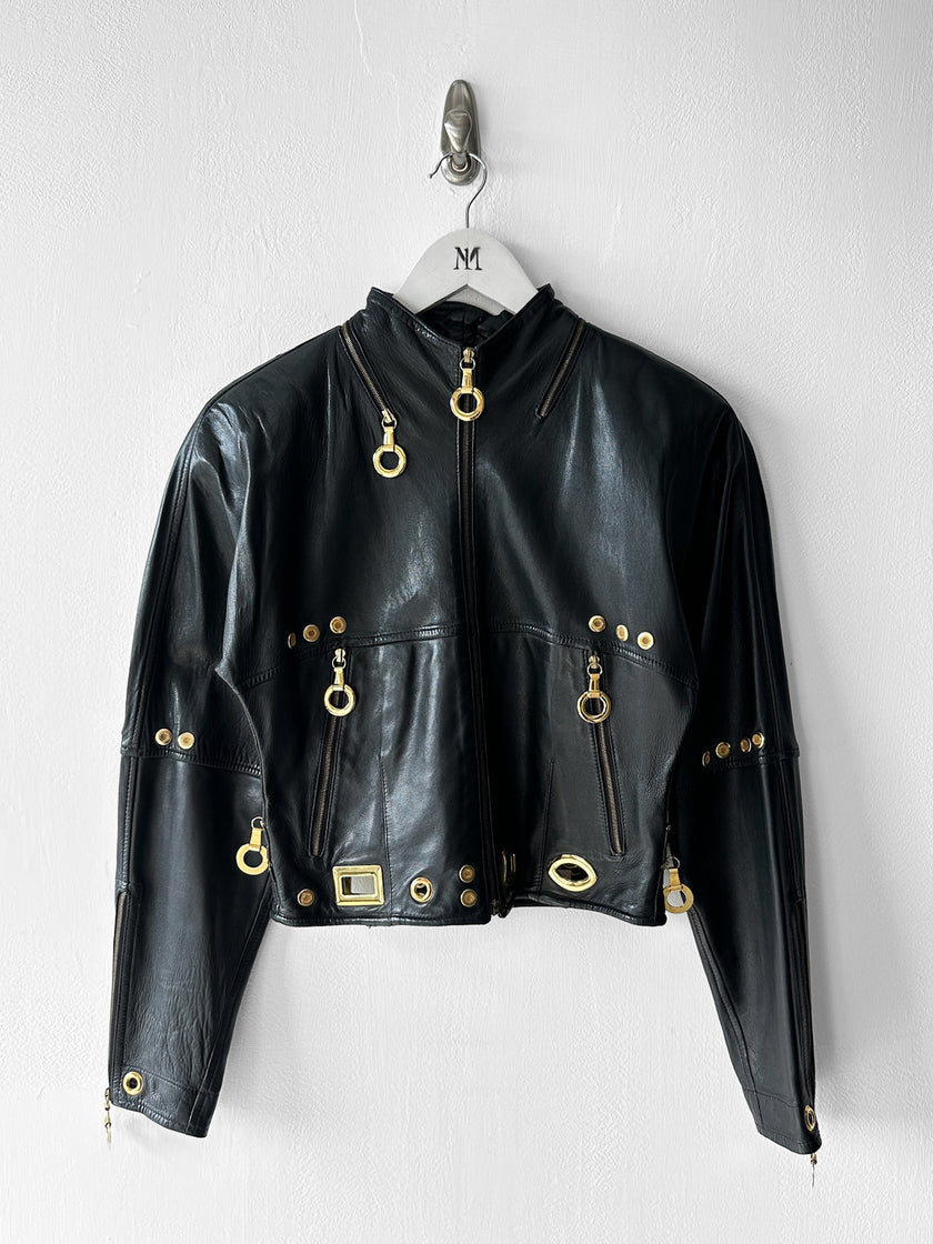LA MATTA - early 1990s BOXY FIT LEATHER JACKET
